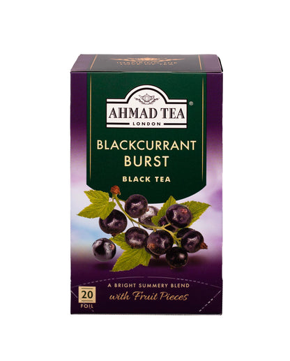 Ahmad Tea Blackcurrant Burst Black Tea 20 Count Boxes