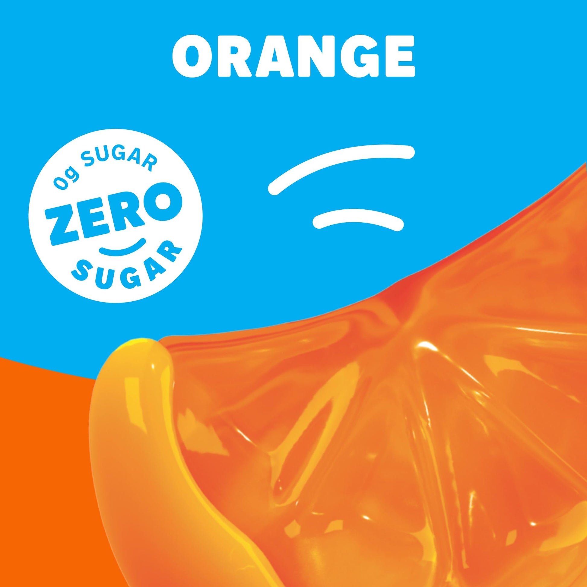 Jell-O Zero Sugar Gelatin Dessert Mix Orange 0.30 oz (Pack of 6)
