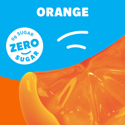 Jell-O Zero Sugar Gelatin Dessert Mix Orange 0.30 oz (Pack of 6)
