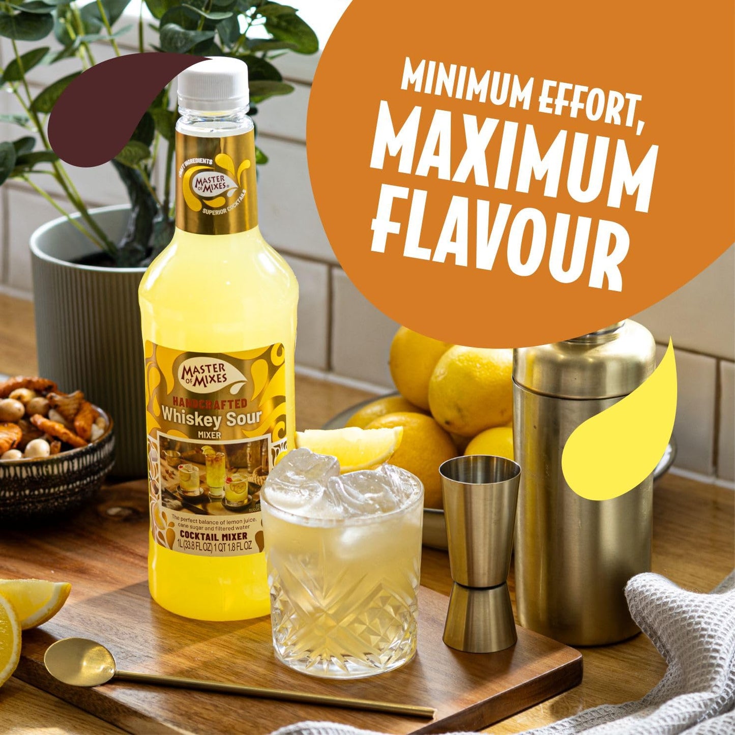 MASTER OF MIXES Whiskey Sour Concentrated Flavoring 1000 ml