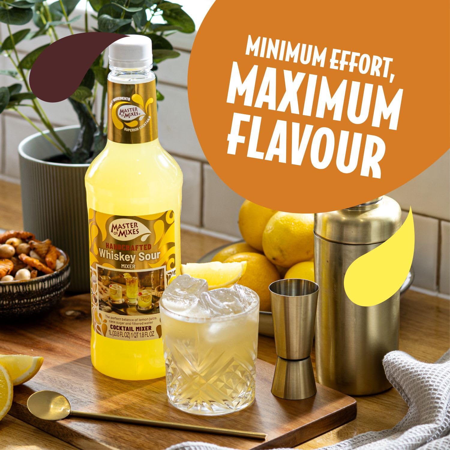 MASTER OF MIXES Whiskey Sour Concentrated Flavoring 1000 ml