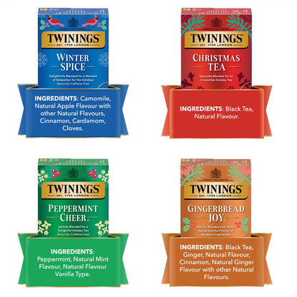 Twinings Cinnamon Apple Winter Spice Herbal Tea Camomile with Apple Cinnamon 20 Count