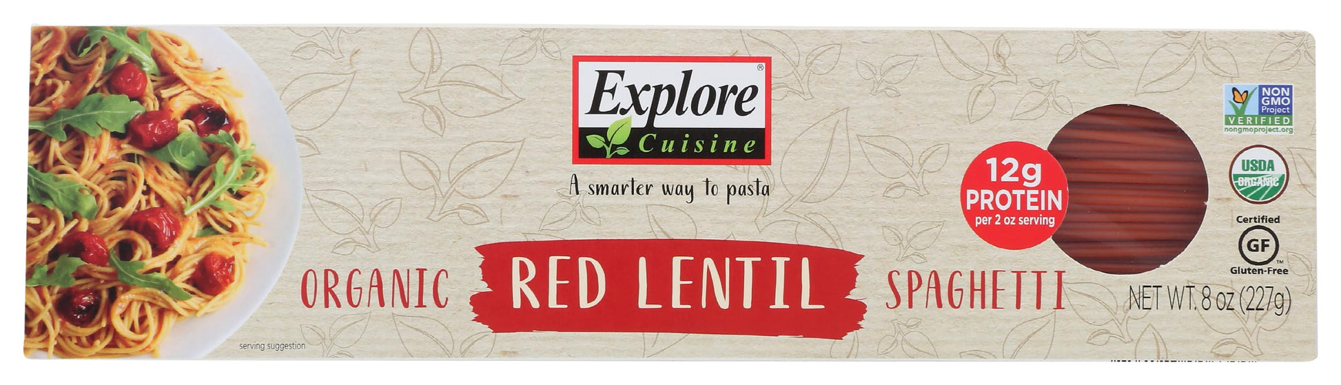 Explore Cuisine Organic Red Lentil Spaghetti High in Plant Based 8 oz