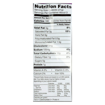Woodstock Organic Mini Mes Rice Bites Dark Chocolate Sea Salt 2.1 oz 8 Count