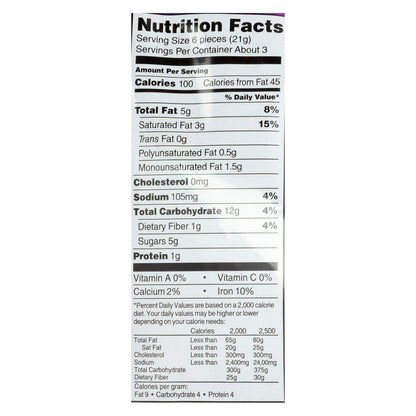Woodstock Organic Mini Mes Rice Bites Dark Chocolate Sea Salt 2.1 oz 8 Count