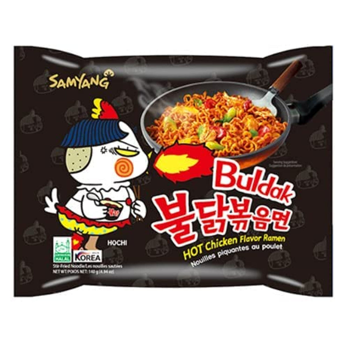 Samyang Ramen/ Spicy Chicken Roasted Noodles, 4.93 oz (Pack of 5) Samyang