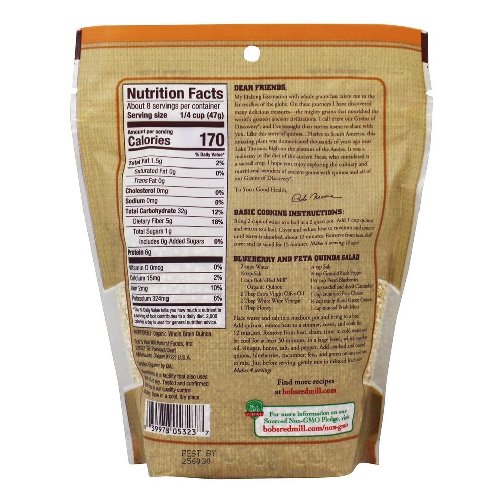 Bob's Red Mill Organic White Quinoa 13 Ounce Resealable