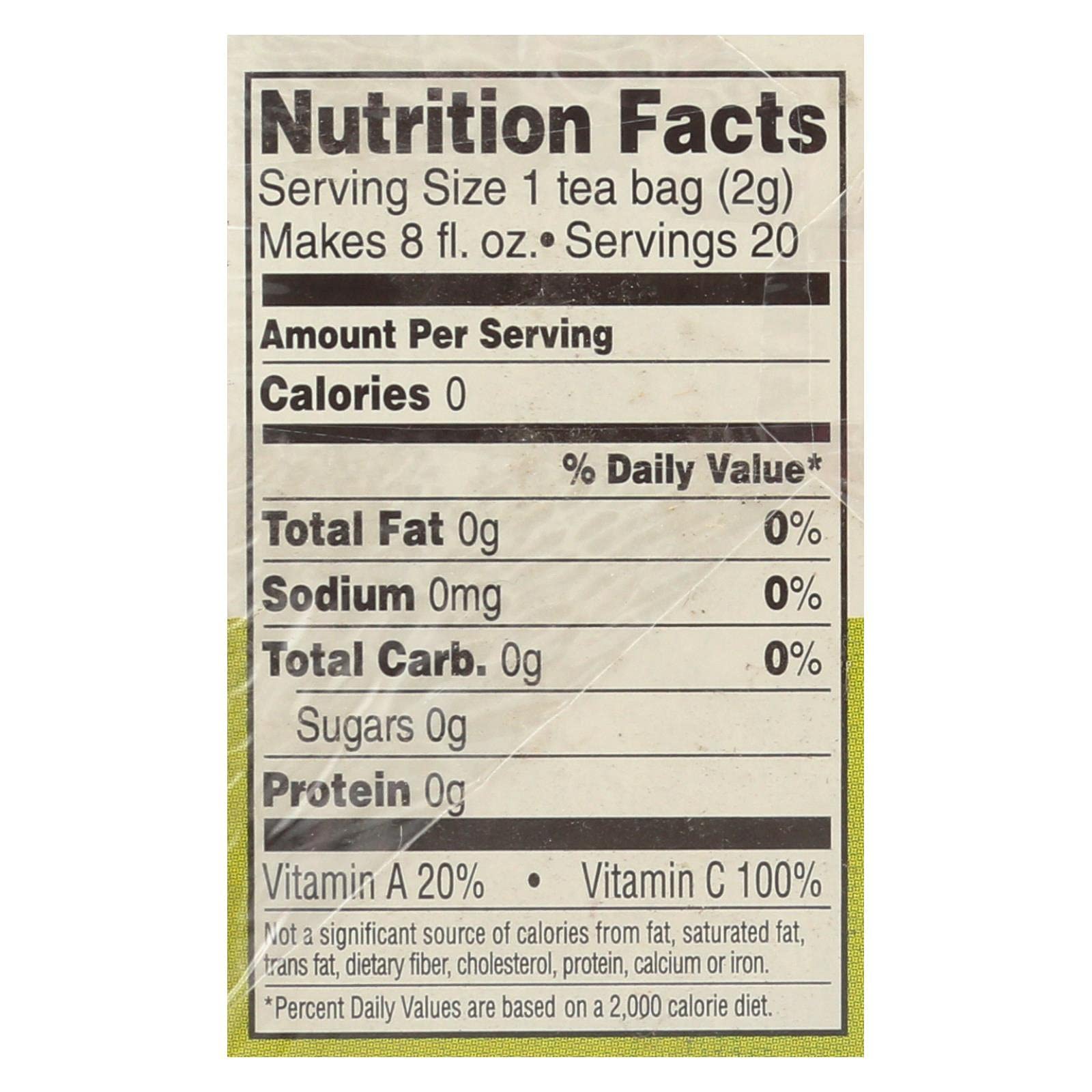 Celestial Seasonings Antioxidant Green Tea 20 Tea Bags (Pack of 6)