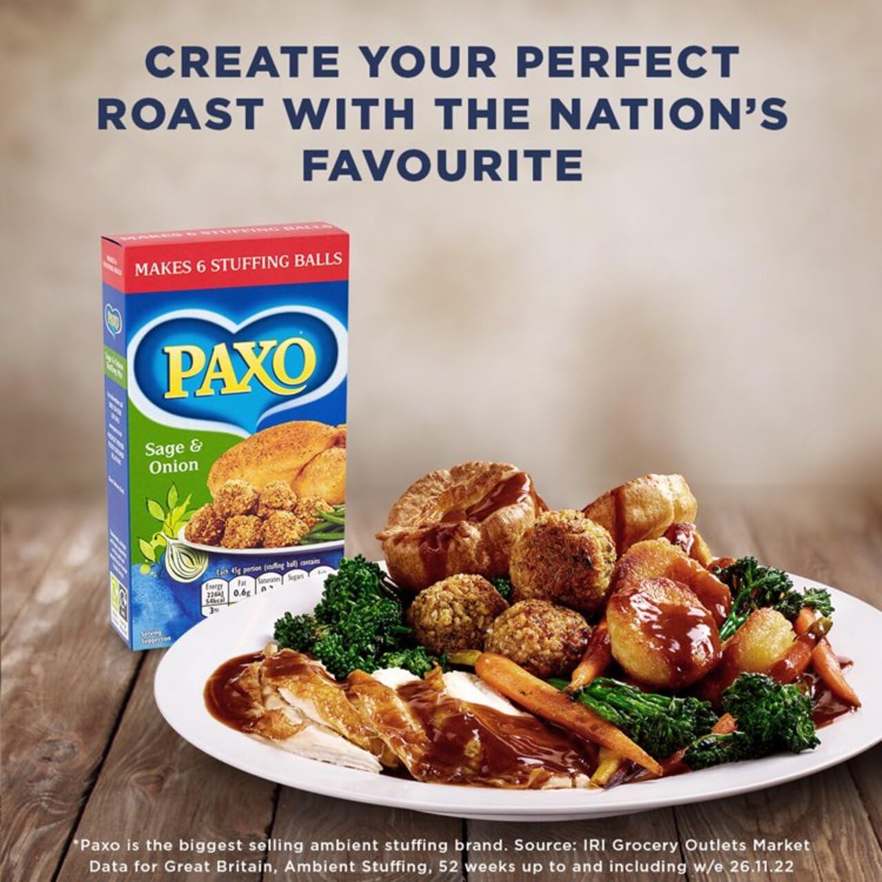 Paxo Sage and Onion Stuffing Mix 85g (Pack of 4)