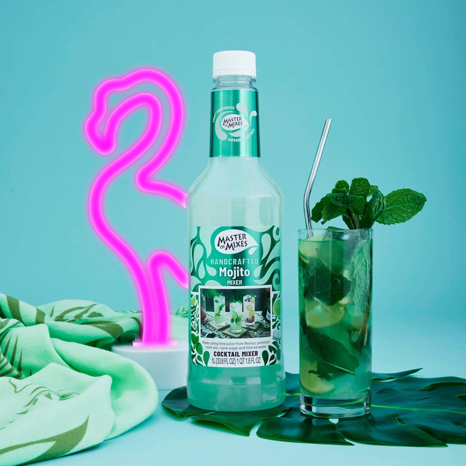 Master of Mixes Mojito Drink Mix Ready To Use Bottle 59.2 1.75 Liter