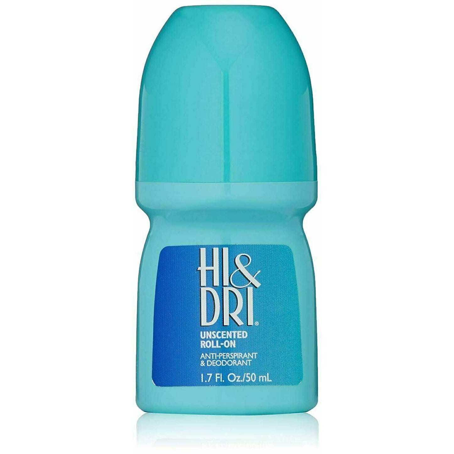 Hi and Dri Antiperspirant Roll-On Unscented 1.7 Ounce (Pack of 6)