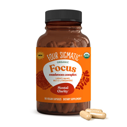 Four Sigmatic Focus Capsules, Lion's Mane Blend, 30 Servings Four Sigmatic
