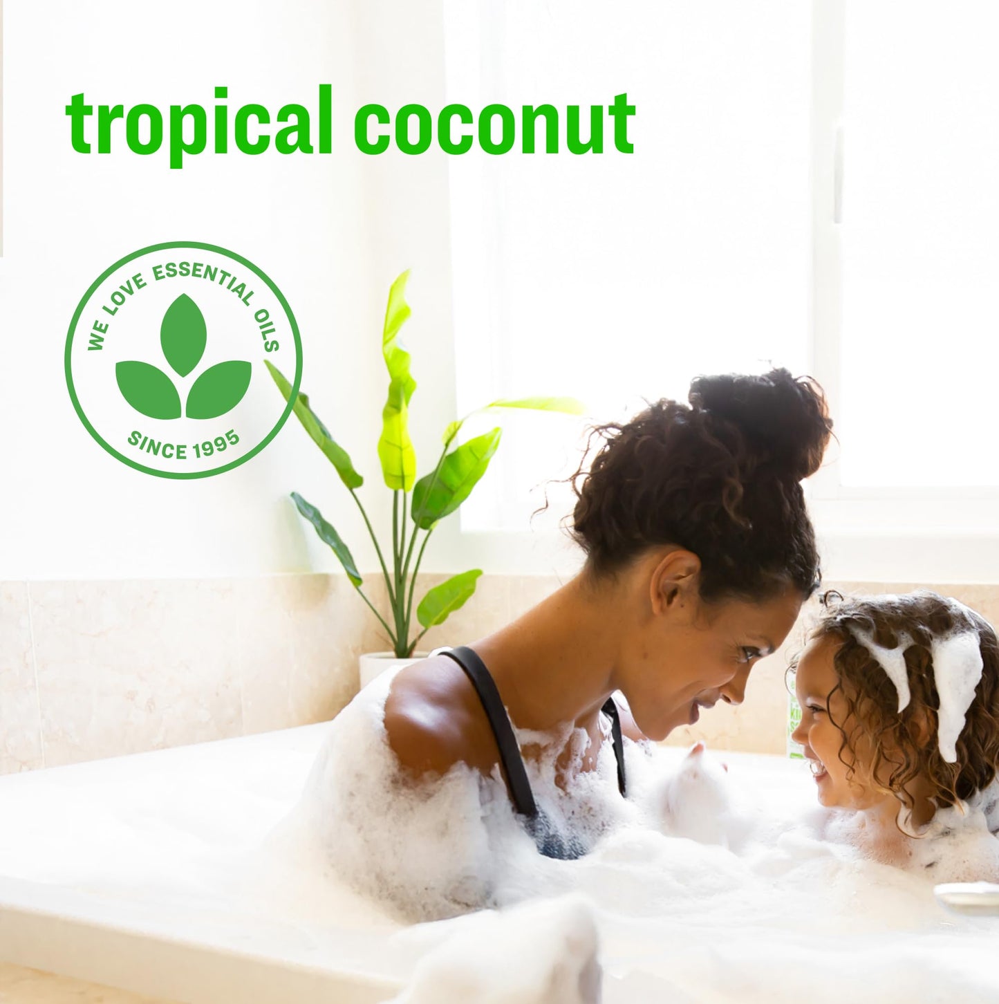 Everyone 3-in-1 Kids Soap Body Wash Bubble Bath Shampoo 32 Ounce Tropical Coconut for Toddlers Tweens and Teens