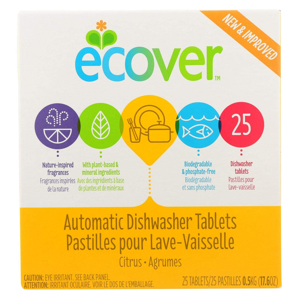 Ecover Auto Ecological 17.6 oz Dishwasher Tablet (Pack of 2) Ecover