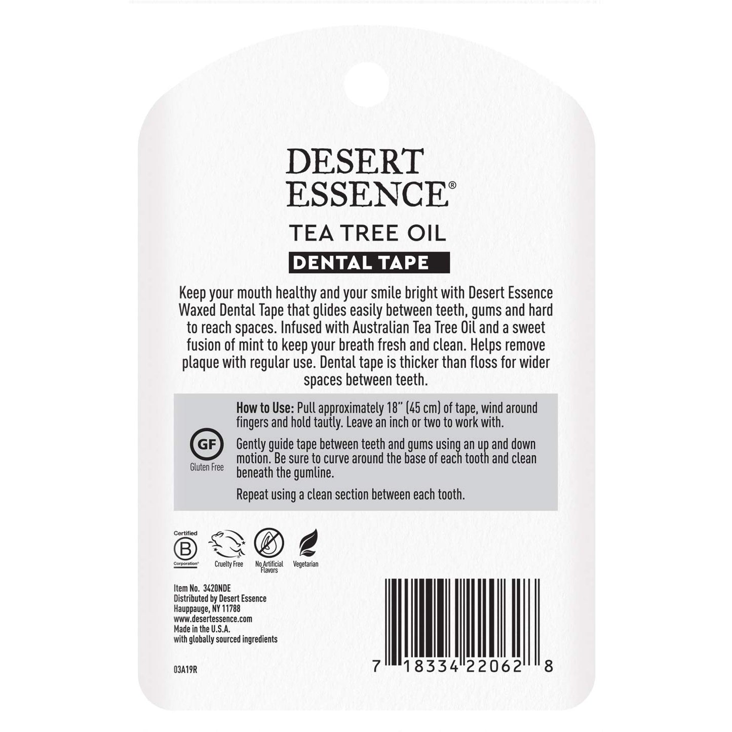 Desert Essence Tea Tree Dental Tape 30 yds
