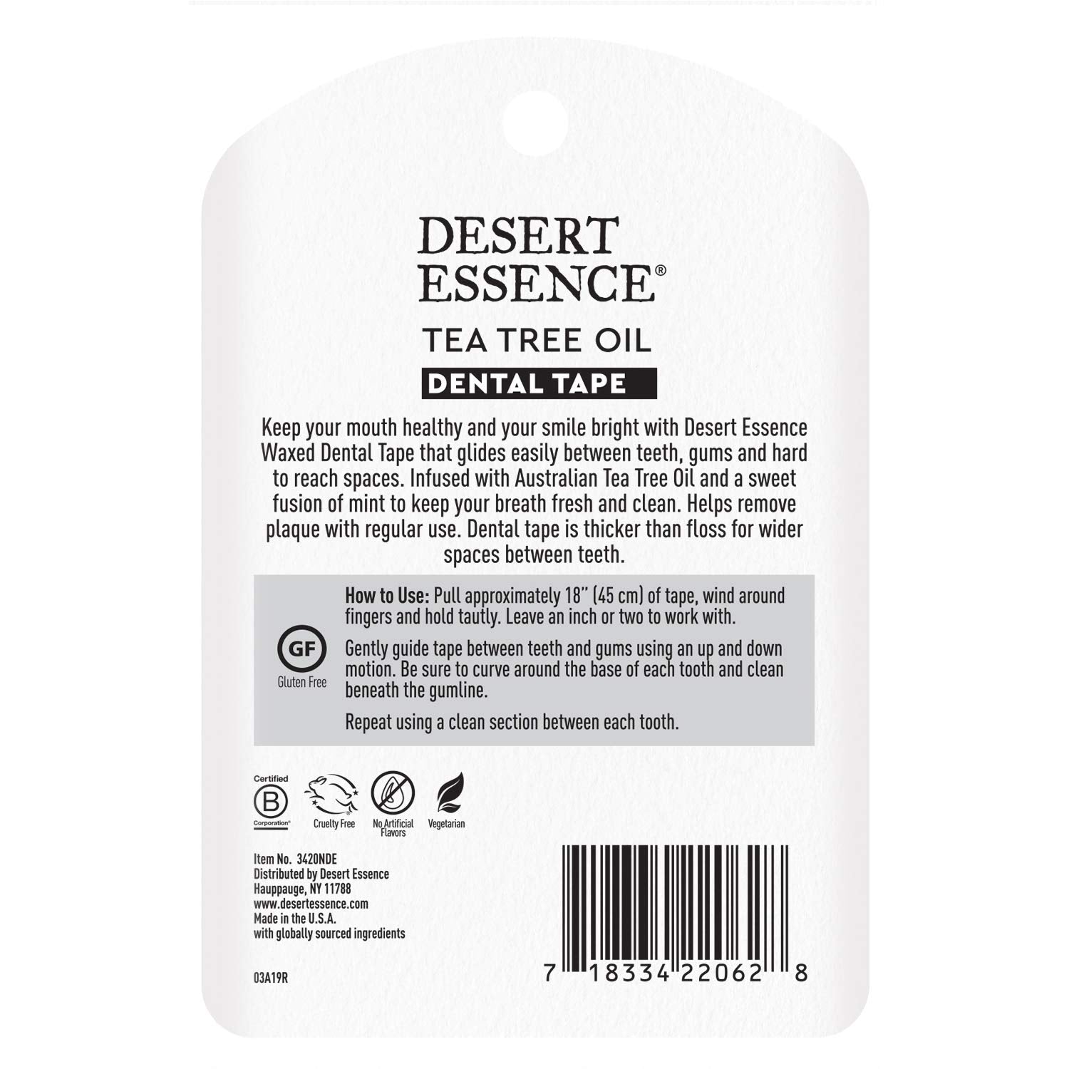 Desert Essence Tea Tree Dental Tape 30 yds