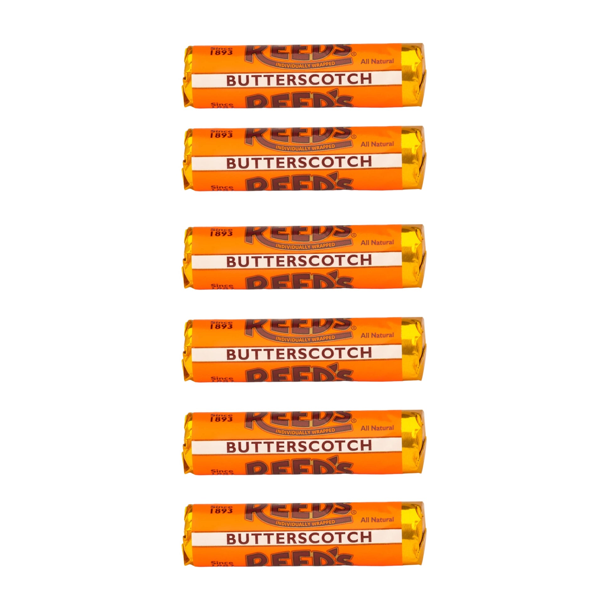 Reed's Butterscotch Hard Candy Individually Wrapped 1.01 oz (Pack of 6)
