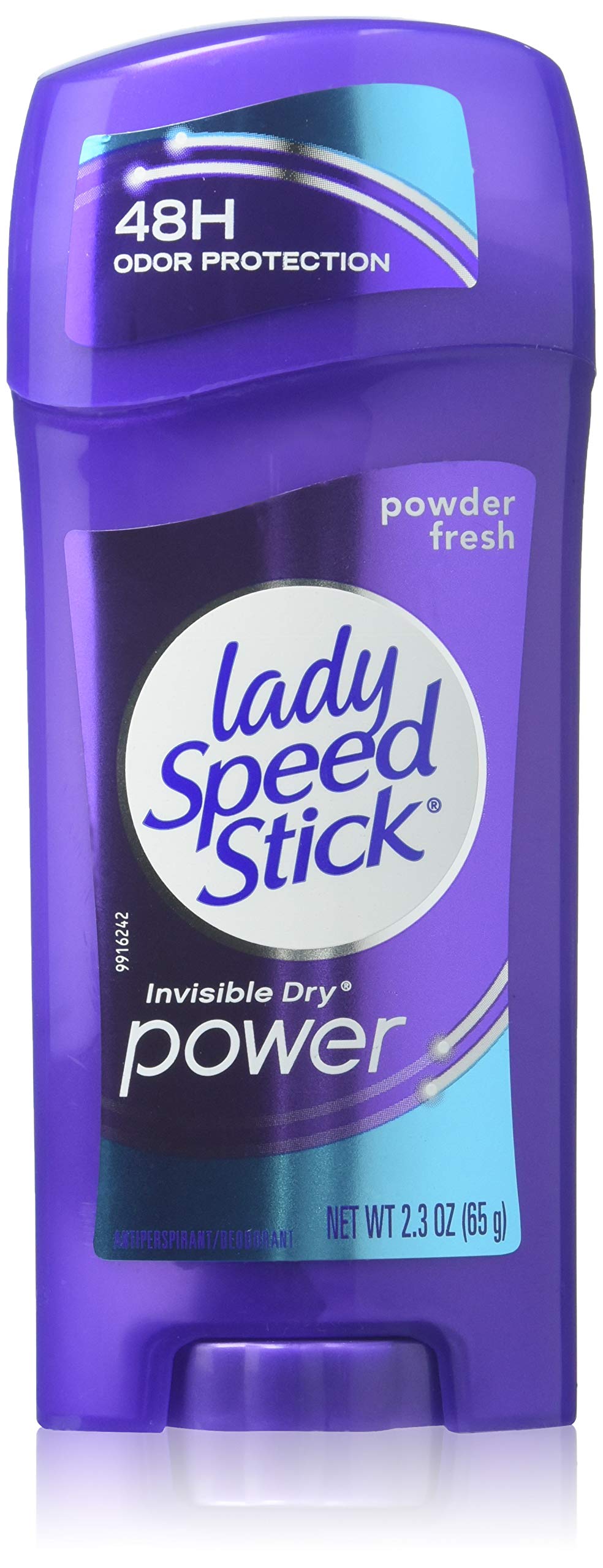 Lady Speed Stick Deodorant 2.3 Ounce Powder Fresh Invisi Dry 68ml (Pack of 2)