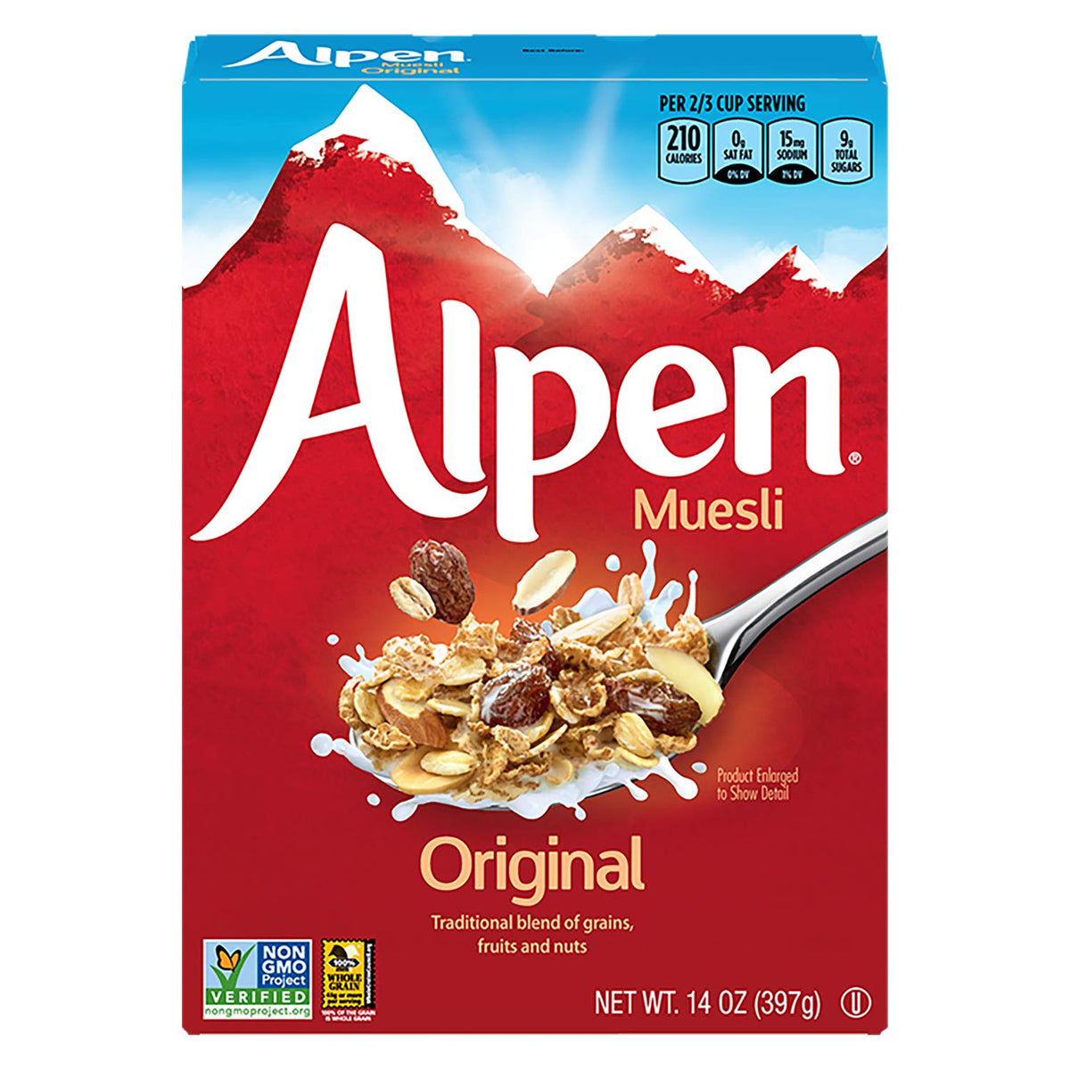 Alpen Original Muesli, Swiss Style Muesli Cereal, Whole Grain, Heart Healthy Alpen