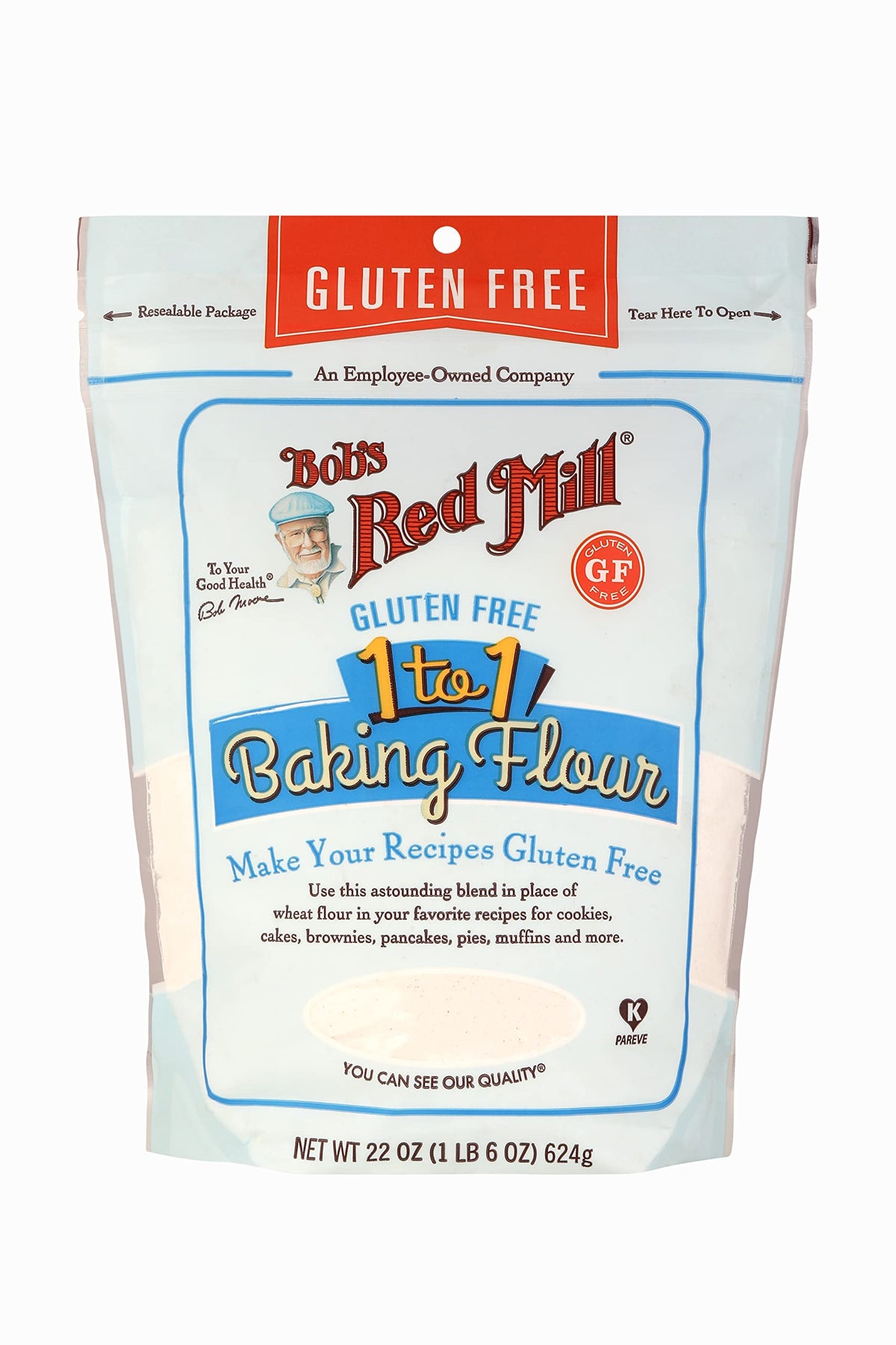 Bob's Red Mill Gluten Free 1-to-1 Baking Flour, 22 oz (623 g) Bob's Red Mill