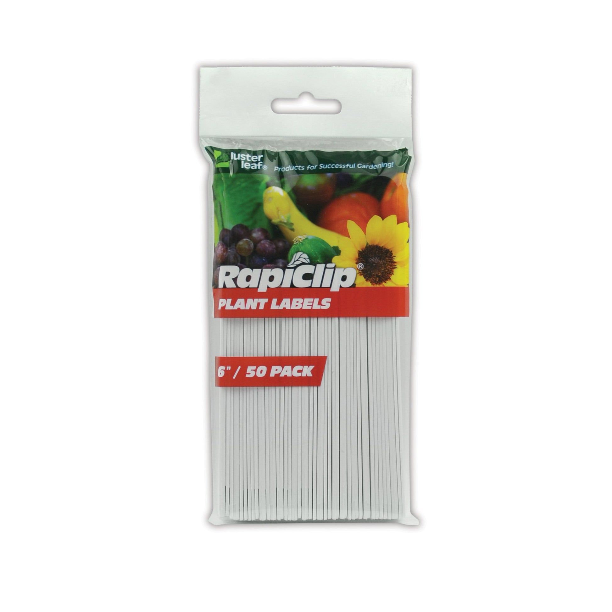 Luster Leaf Rapiclip 6 Inch Garden Plant Labels 840 (Pack of 50)