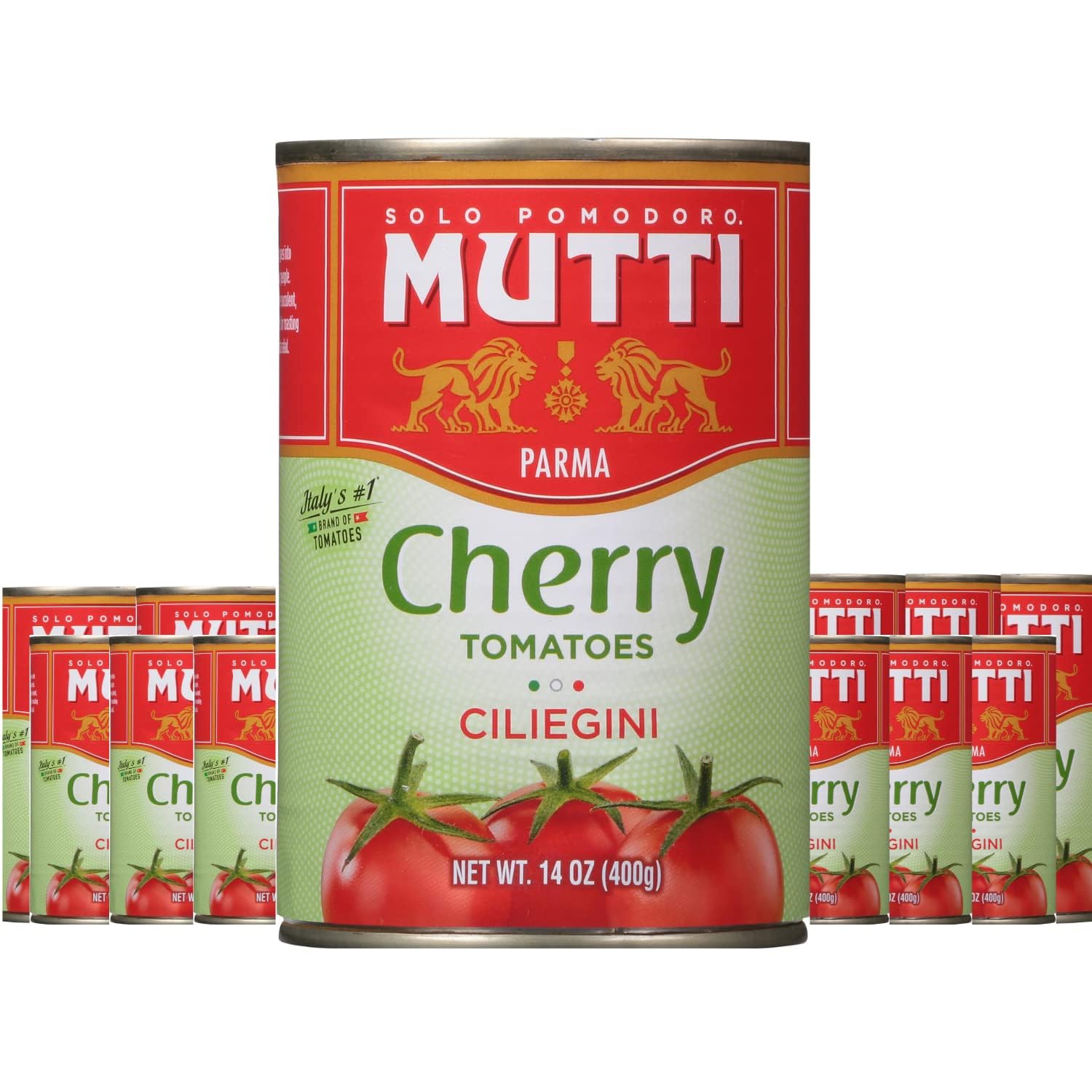 Mutti Cherry Tomatoes (Ciliegini), 14 oz (Pack of 12) Mutti