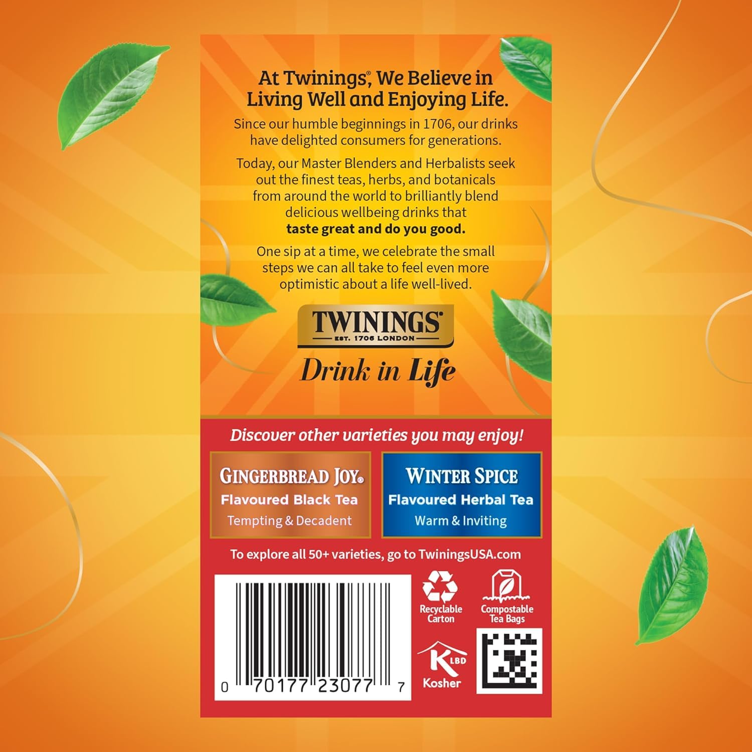 Twinings Christmas Tea Black Tea Spicy Clove and Cinnamon 20 Tea Bags (Pack of 2)