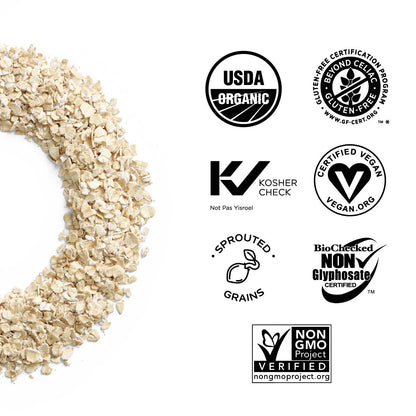 One Degree Organic Foods Sprouted Quick Oats USDA Organic Non-GMO Gluten Free 24 oz. (Pack of 4)