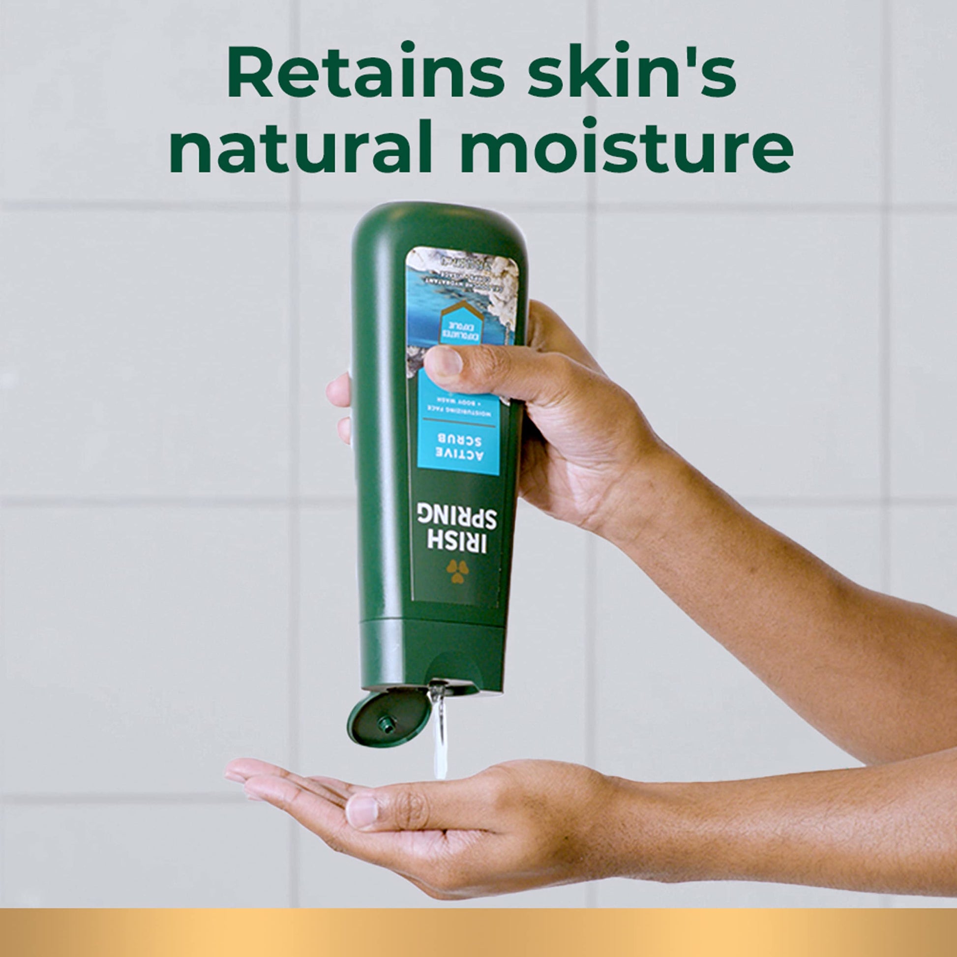 Irish Spring Mens Body Wash Active Scrub Exfoliating 20 Fl oz (Pack of 4)