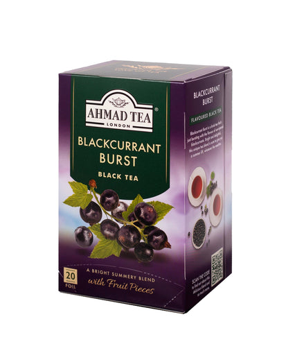 Ahmad Tea Blackcurrant Burst Black Tea 20 Count Boxes