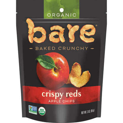 Bare Gluten Free Organic Apple Chips, Fuji and Red, 3.3 oz Bare