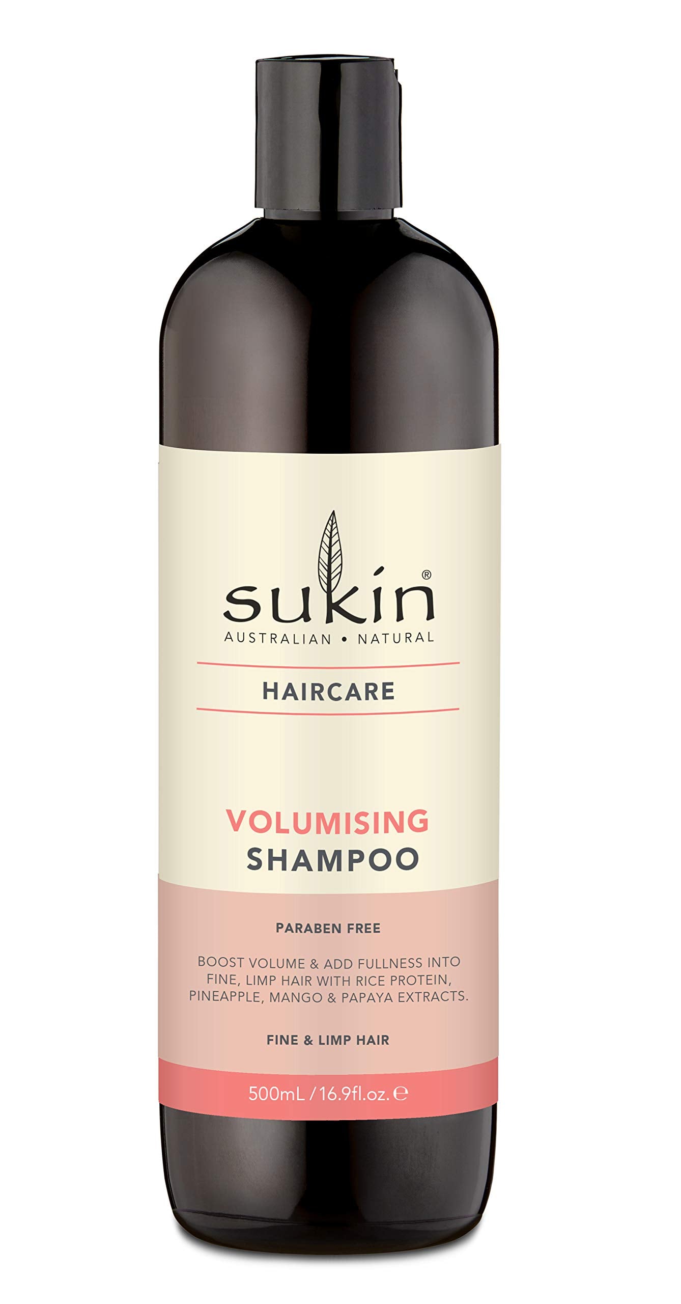Sukin Volumizing Shampoo Sulfate Free Lightweight Hair Strengthening Shampoo 16.91 Fl Oz