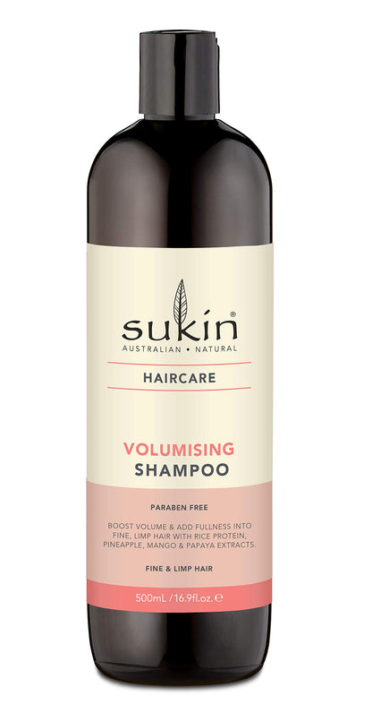 Sukin Volumizing Shampoo Sulfate Free Lightweight Hair Strengthening Shampoo 16.91 Fl Oz
