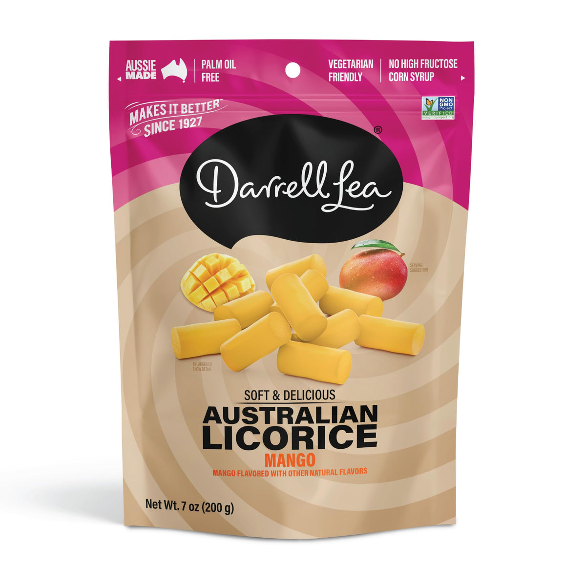 Darrell Lea Soft Australian Licorice, Non-GMO, No Palm Oil, Plant Based, No Darrell Lea