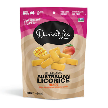 Darrell Lea Soft Australian Licorice, Non-GMO, No Palm Oil, Plant Based, No Darrell Lea