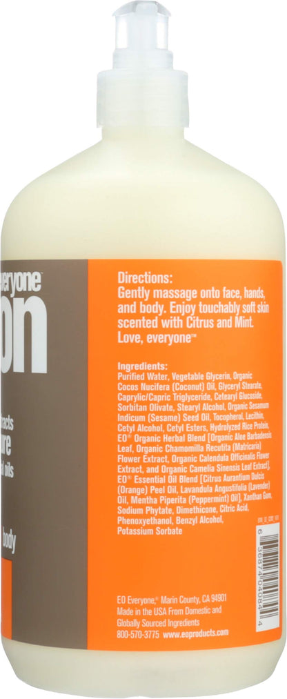 Eo Mint Citrus Lotion Citrus Mint Organic 32 Fl Oz