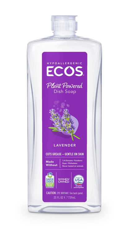 ECOS 25 Oz Dishmate Dish Liquid with Lavender Set of 3