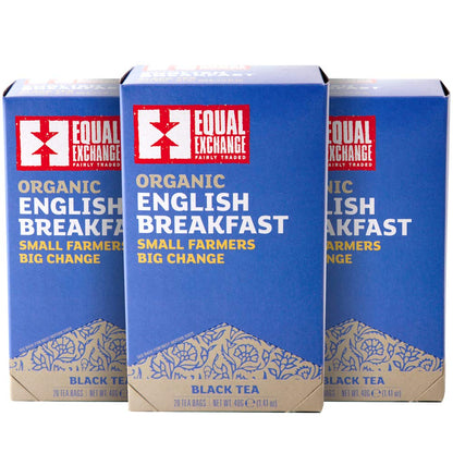 Equal Exchange Organic English Breakfast Tea 20 Count (Pack of 3)