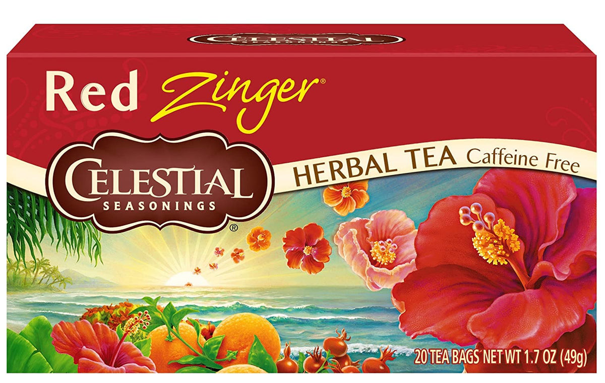 Celestial Seasonings Red Zinger Caffeine-Free Herbal Tea, 20 Bags (Pack of 2) Celestial Seasonings