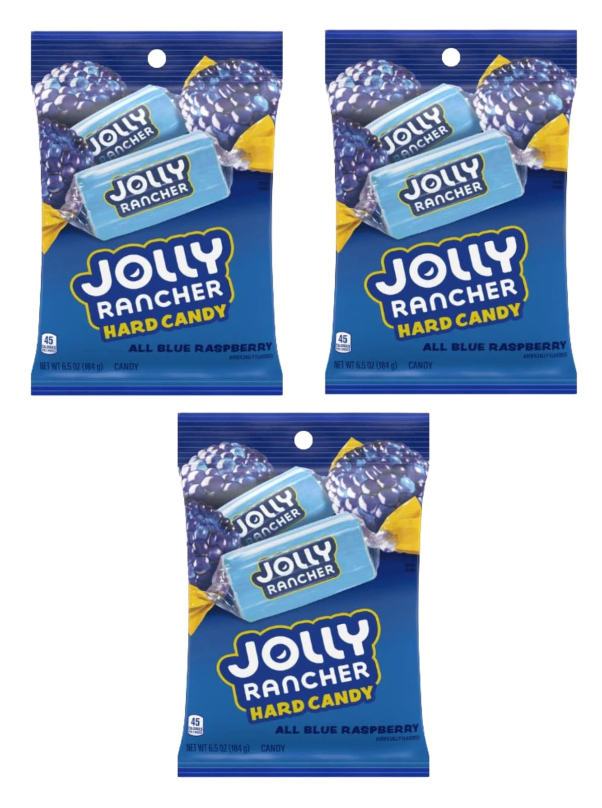 Jolly Rancher Blue Raspberry Hard Candy Bags (Pack of 3) Jolly Rancher