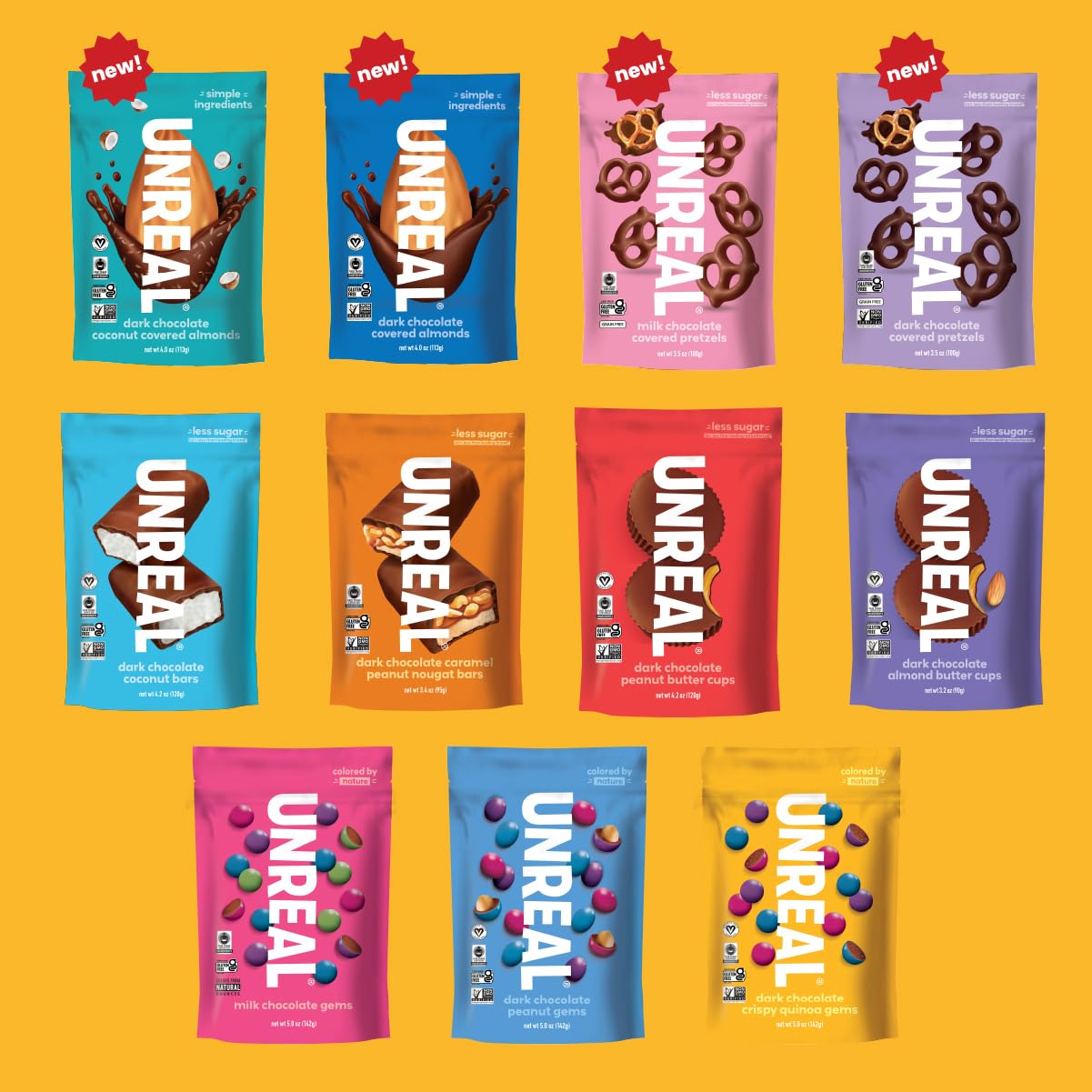 UNREAL Crispy Quinoa Gems 2 Small Bags