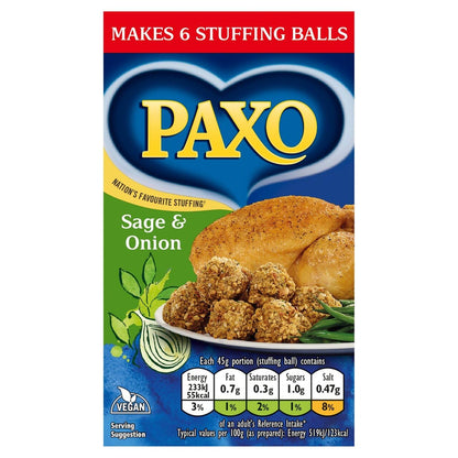 Paxo Sage and Onion Stuffing Mix 85g (Pack of 4)