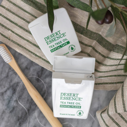 Desert Essence Tea Tree Oil Dental Tape 30 Yards Naturally