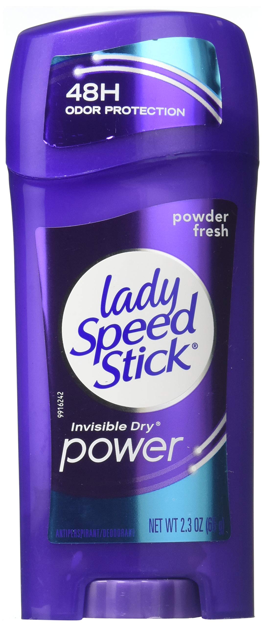 Lady Speed Stick Deodorant 2.3 oz Powder Fresh Invisi Dry (68 mL) (Pack of 3) Lady Speed Stick
