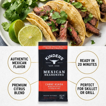 Kinder's, Carne Asada Mexican Seasoning, 1 oz Kinder's