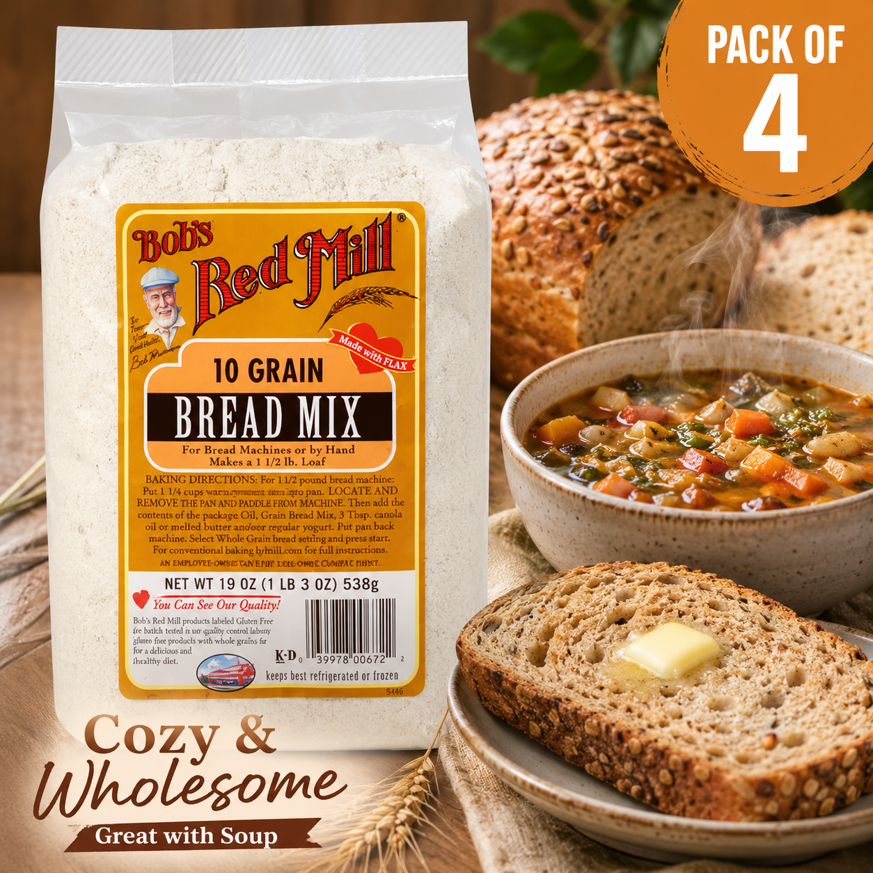 Bob's Red Mill 10 Grain Bread Mix 19 oz