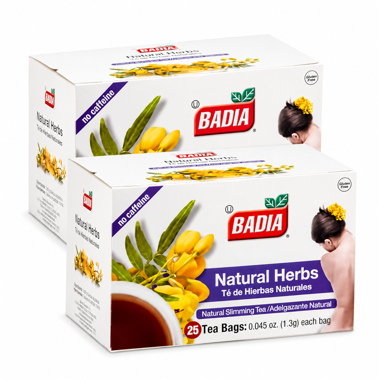 Badia Tea Bag,Natural Herbs 25 Tea Bags (Pack of 2)