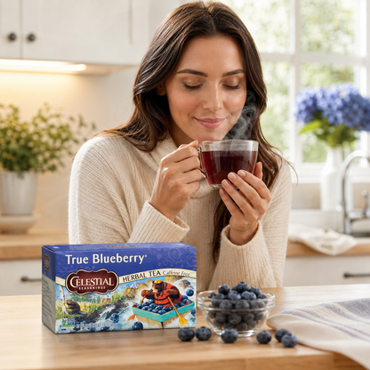 Celestial Seasonings, True Blueberry Herb Tea, 20 ct