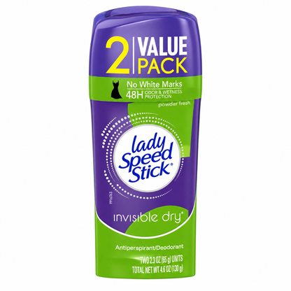 Lady Speed Stick Antiperspirant Invisible Dry Powder Fresh 2.3 oz