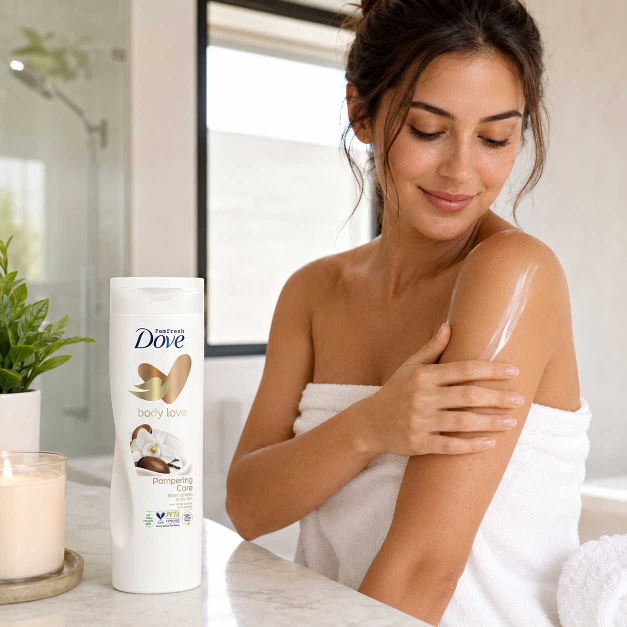 Dove Purely Pampering Indulgent Body Lotion for Unisex, 13.6 Ounce